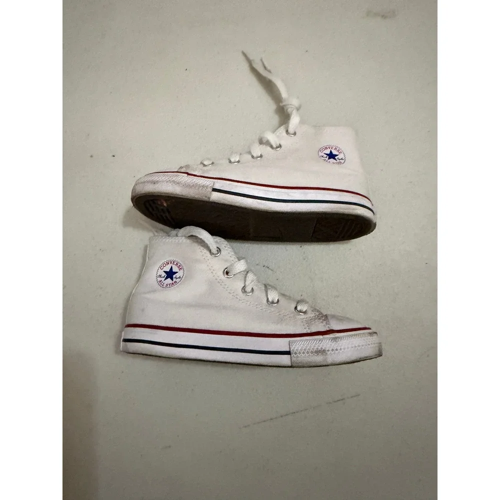 Converse Chuck Taylor All Star High Top White Size 10 Toddler #3074